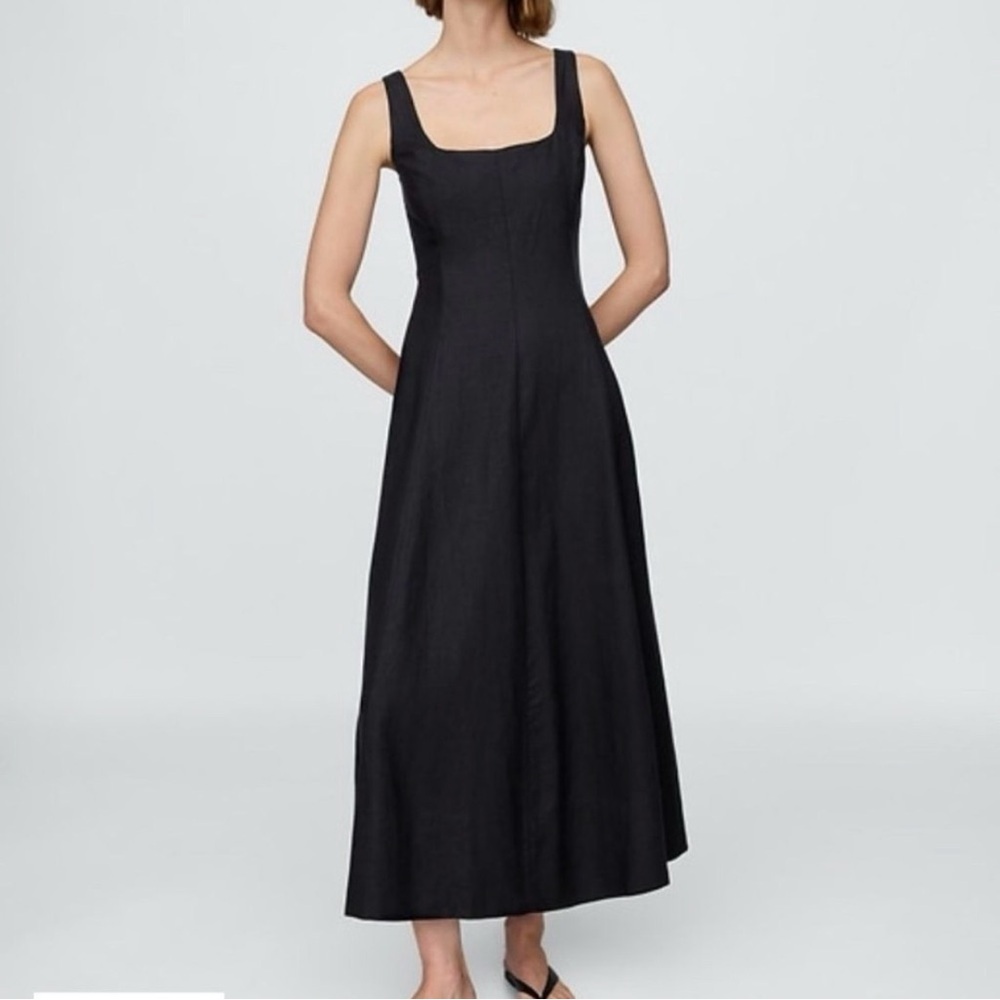 Womens Black Sweetheart Midi Dress